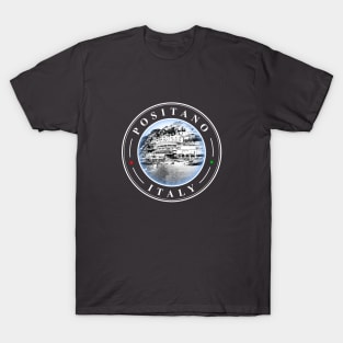 Positano Italy - circular design T-Shirt